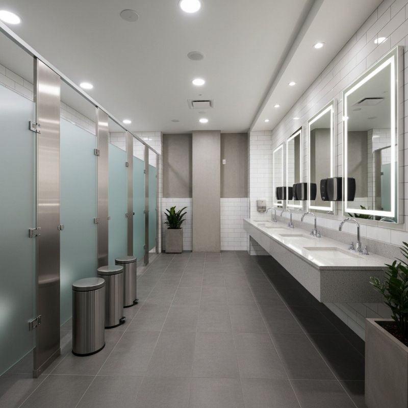 Industrial Bathroom Renovation in Denver County, CO